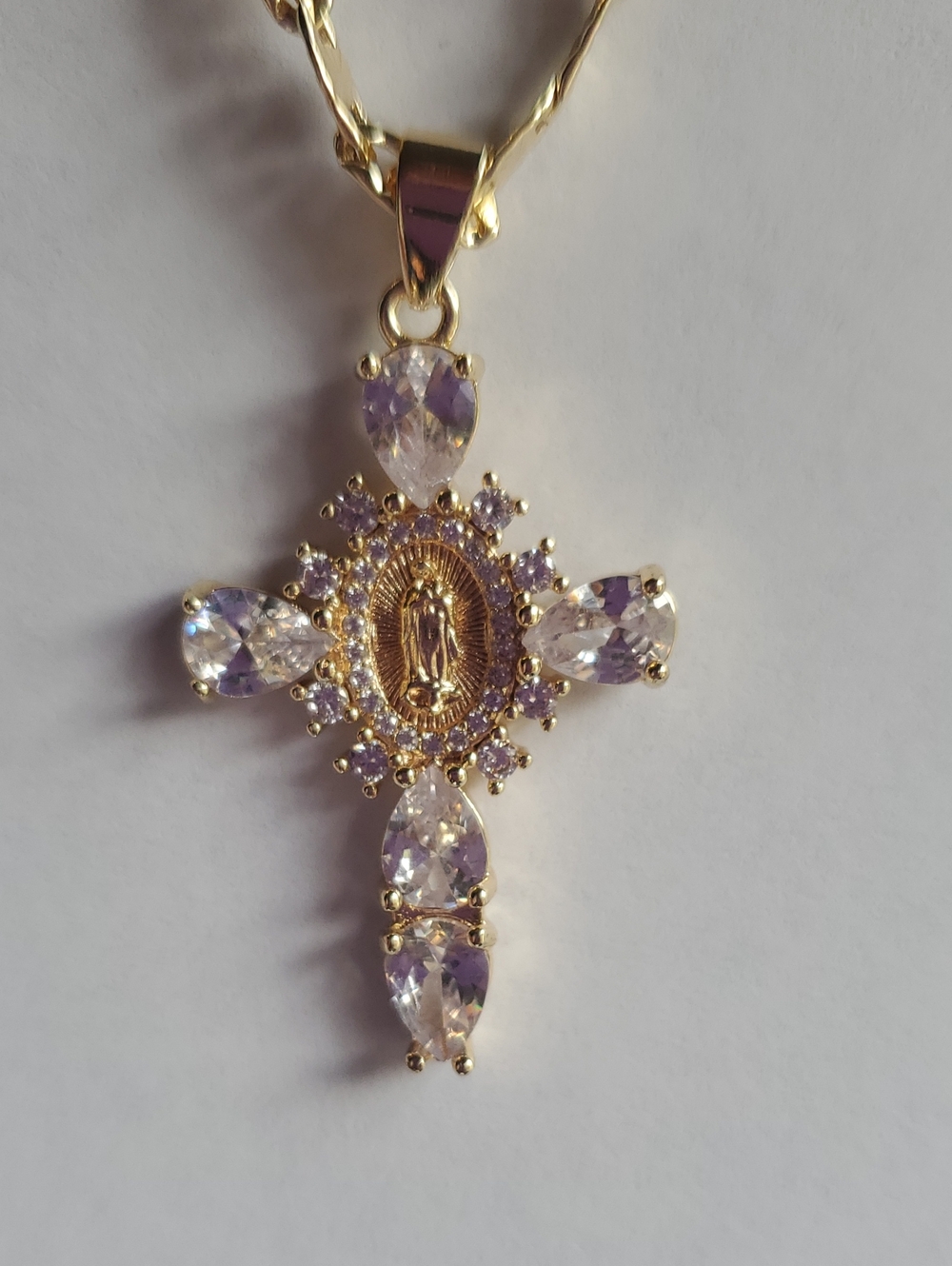 14k Gold Filled Cross Pendant w/ 20" Necklace